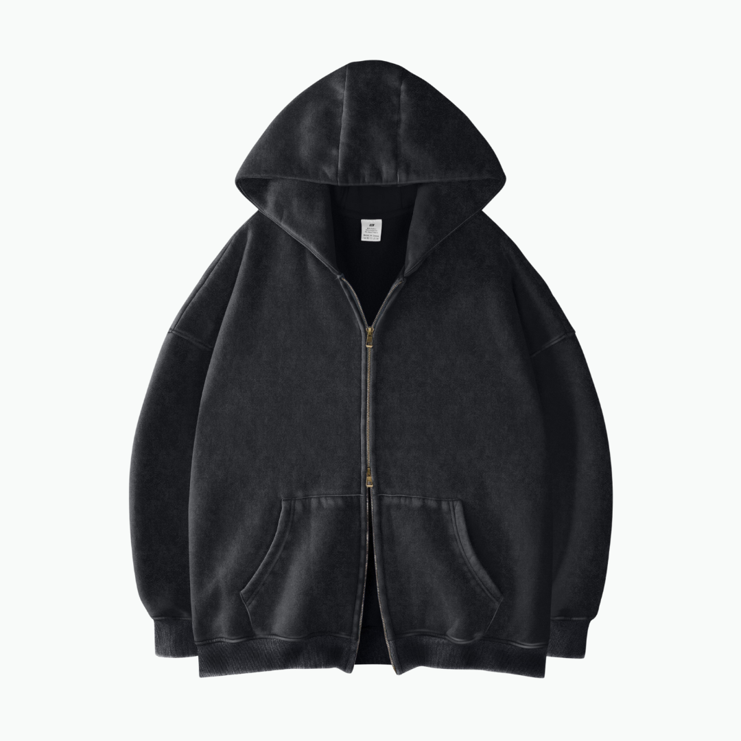 COLESICE ZIP WASH HOODIE