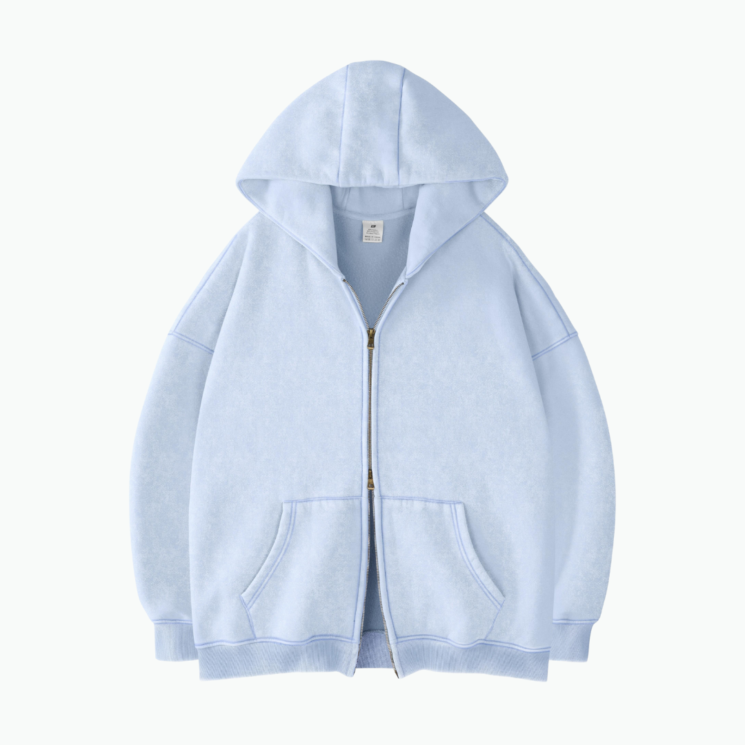 COLESICE ZIP WASH HOODIE