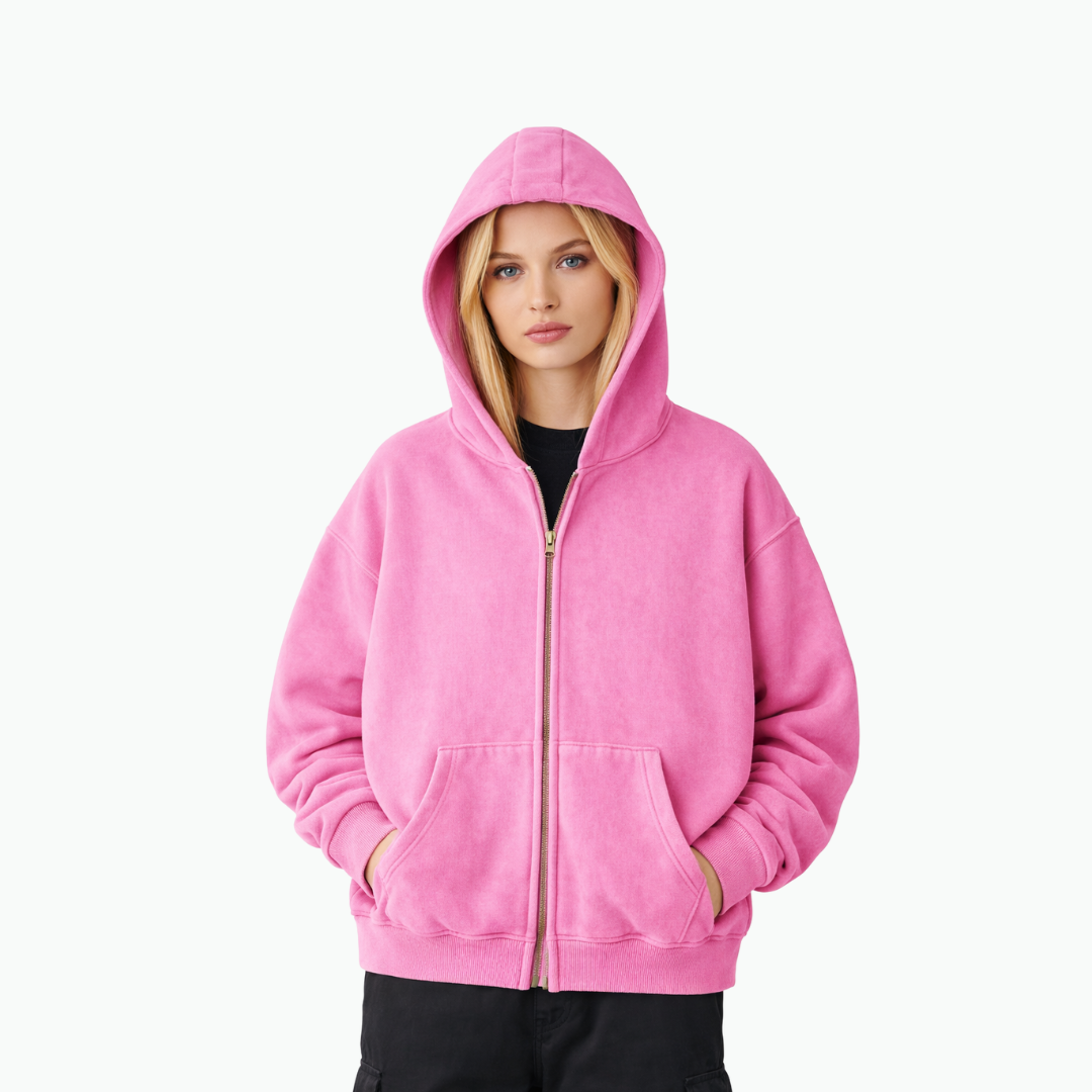 COLESICE ZIP WASH HOODIE