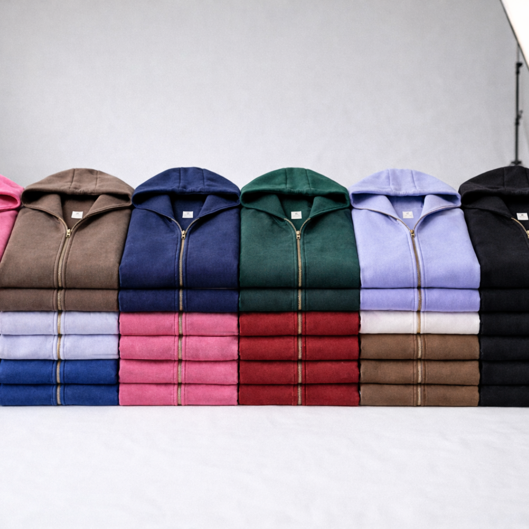 COLESICE ZIP WASH HOODIE